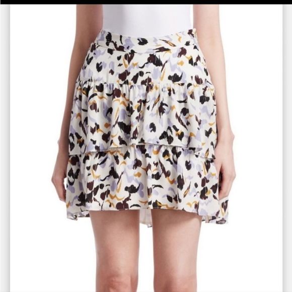 A.L.C. Dresses & Skirts - A.L.C. women's 100% silk tiered ruffled skirt.